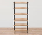 Freya 6 étagères avec bureau - Chêne