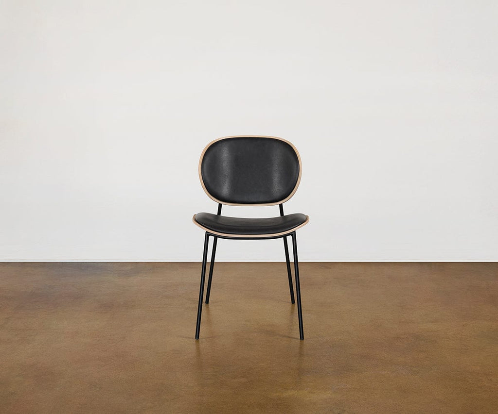 Chaise de salle à manger en cuir Idona