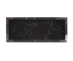 Plateau en marbre miroir noir