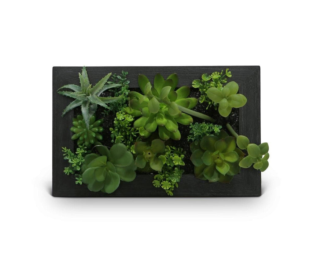 Tenture murale en fausse plante succulente verdoyante