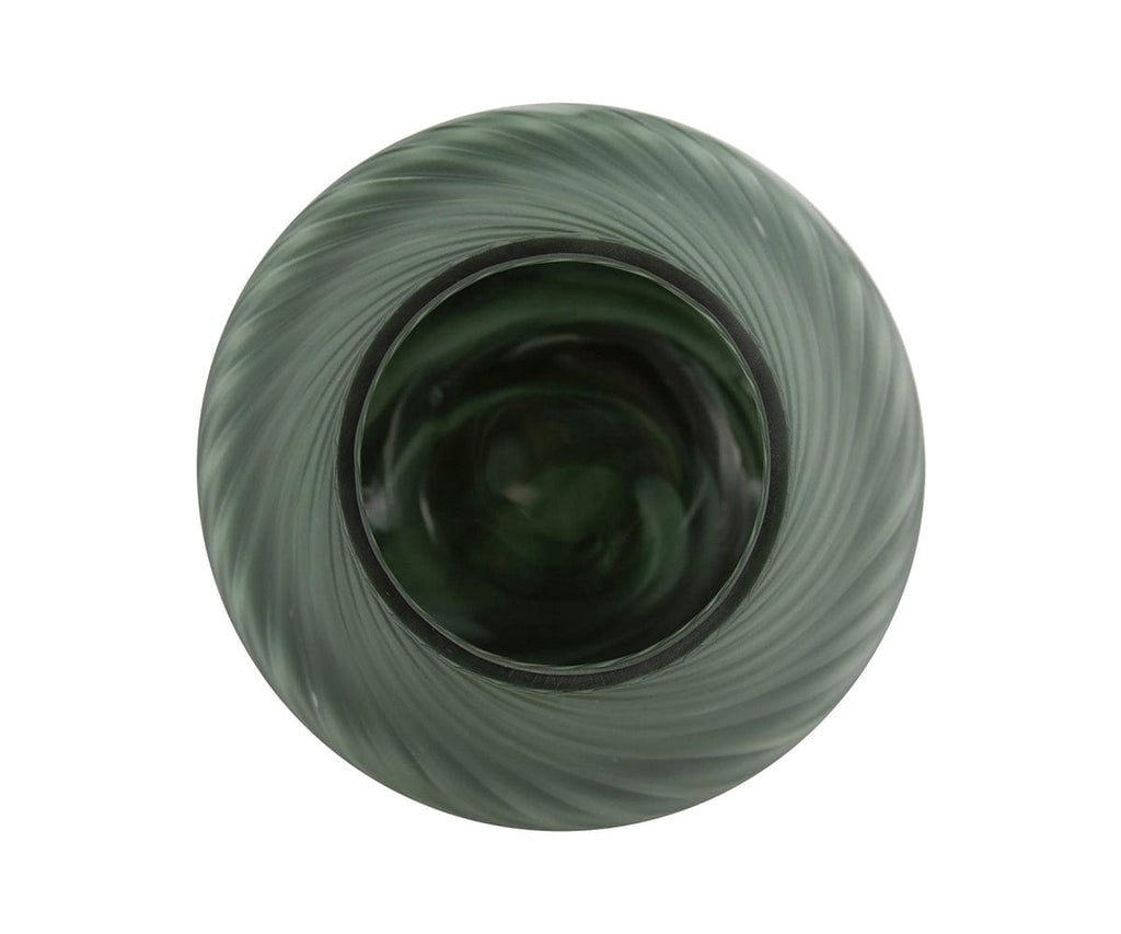 Vase tourbillon bleu sarcelle