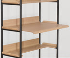 Freya 6 étagères avec bureau - Chêne