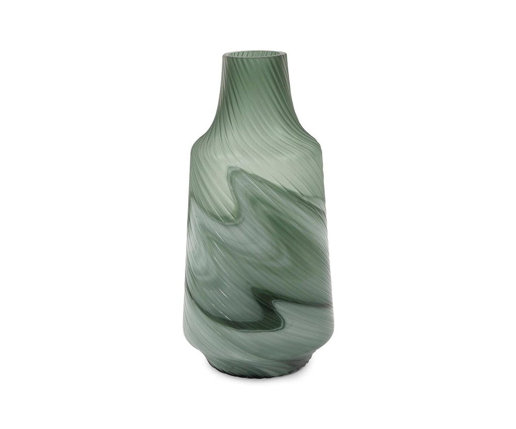 Vase tourbillon bleu sarcelle