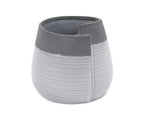 Vase roulé bicolore