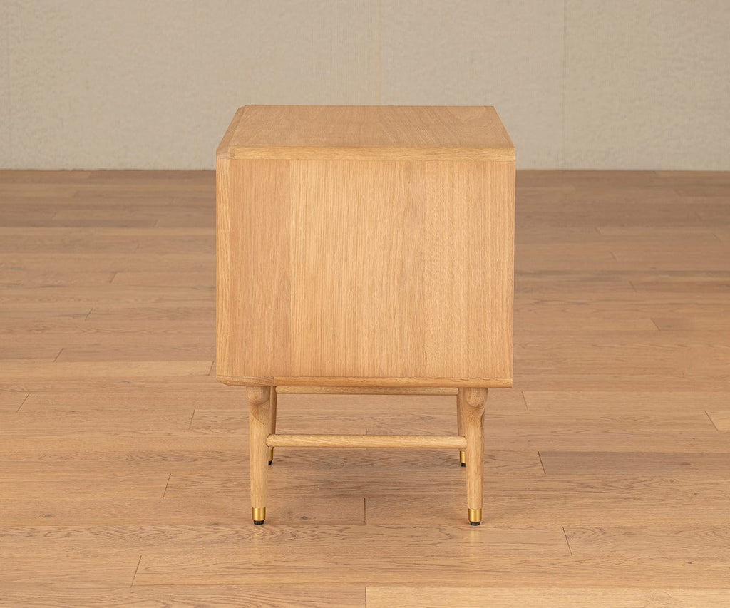 Table de chevet Hendrick Tambour II - Chêne blanc