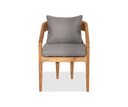 Chaise de salle à manger en teck Amar