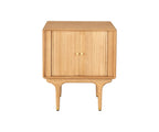 Table de chevet Hendrick Tambour II - Chêne blanc