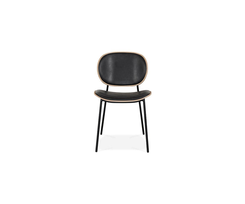 Chaise de salle à manger en cuir Idona