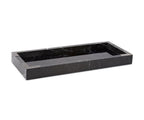 Plateau en marbre miroir noir