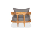 Chaise longue en teck Amar