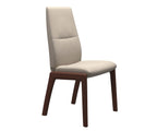 Chaise de salle à manger en cuir menthe
